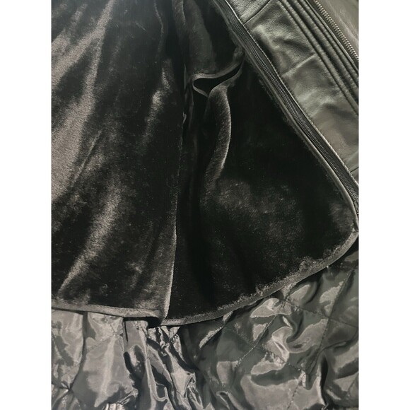 Men’s Vintage Leather Brand Black Lined Jacket Coat NWT XXL Rampant Trailers - Picture 5 of 9